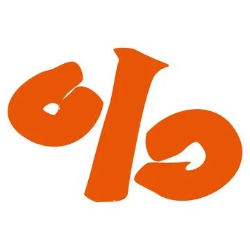 Percent sign icon. Vector Flat Hand drawn illustration isolated on White back Stock Illustration