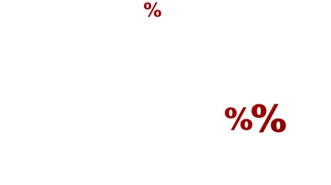 Percent Signs Vídeo Stock 58631707