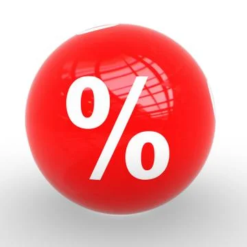 Percent sphere Stock Illustration