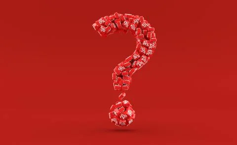 Percent symbols in question mark shape Stock Illustration
