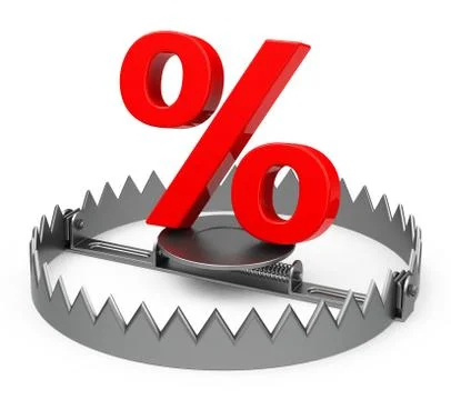 The percent trap Stock Illustration