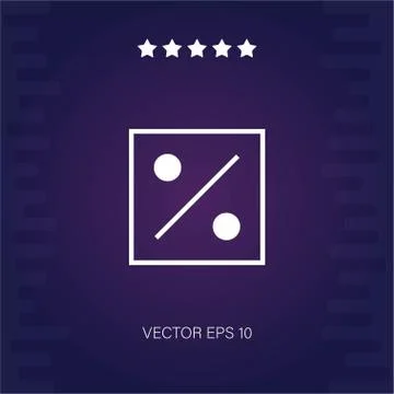 Percent vector icon Stock Illustration