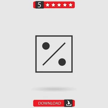 Percent vector icon Stock Illustration