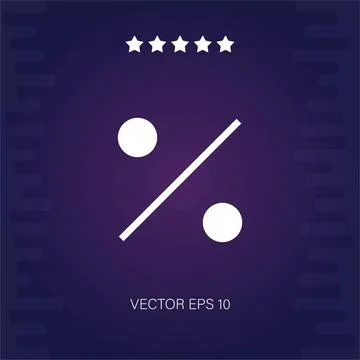Percent vector icon Stock Illustration