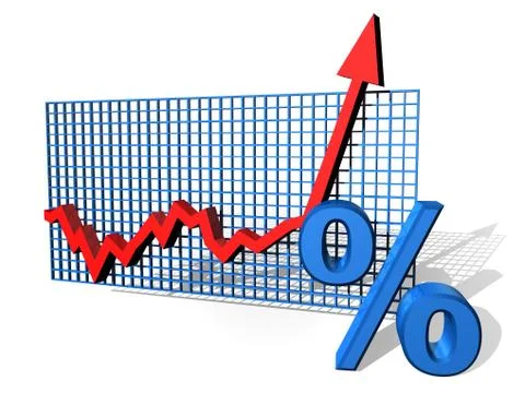 Percentage chart Stock Illustration