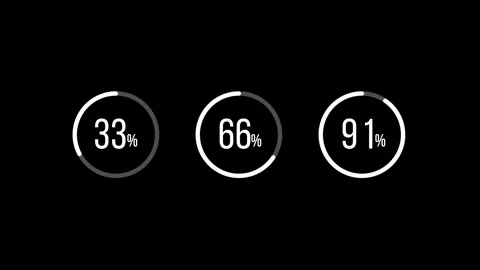 Percentage Counter, Loading Circle, Info... | Stock Video | Pond5