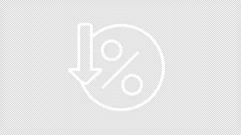 Percentage decrease white animation Stock Footage 269138538