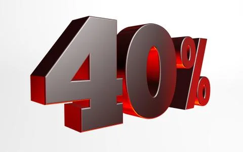 Percentage discount concept Illustrazione stock