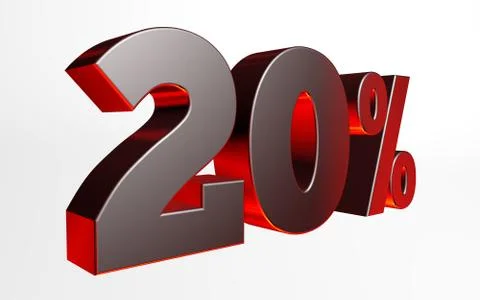 Percentage discount concept Illustrazione stock
