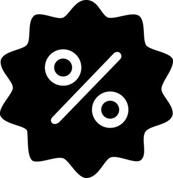 Percentage discount sale symbol interface icon 스톡 일러스트