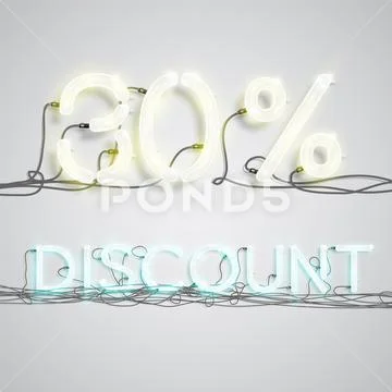 Percentage of discount, vector illustration Stock Illustration