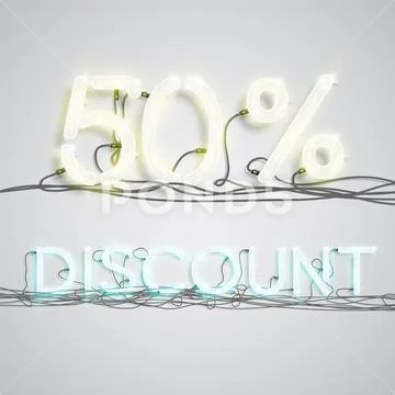 Percentage of discount, vector illustration Stock Illustration