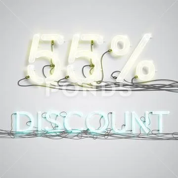 Percentage of discount, vector illustration Stock Illustration