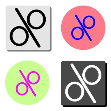 Percentage. flat vector icon Stock Illustration