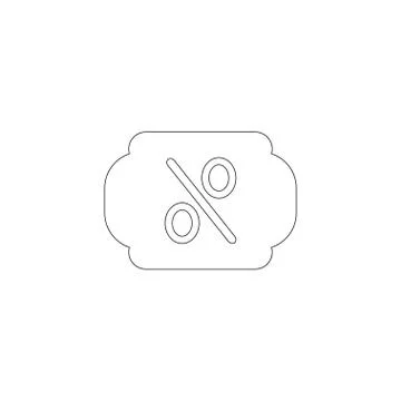 Percentage. flat vector icon Illustrazione stock