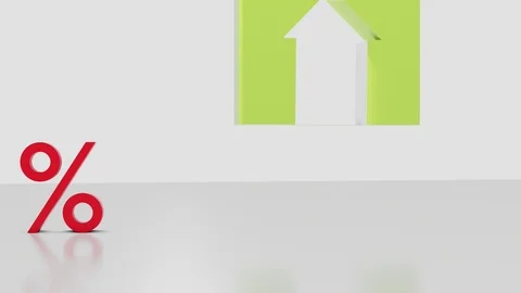 The percentage of home Stock Footage 103087664