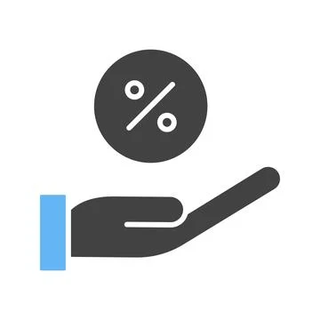 Percentage icon vector image. Illustrazione stock