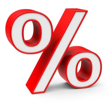 Percentage Illustrazione stock