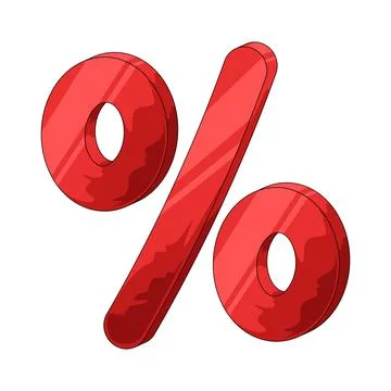 Percentage illustration Stock Illustration