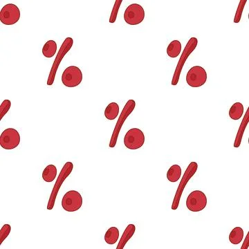 Percentage pattern seamless vector Stock Illustration