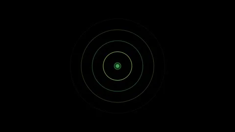 Percentage progress ring on black background overlay 4K Vídeo Stock 336624928