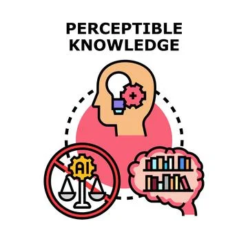Perceptible knowledge balancing artificial intelligence legality and human .. Stock Illustration