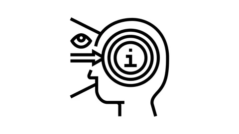 Perception consumer behavior line icon animation Stock Footage 326127899