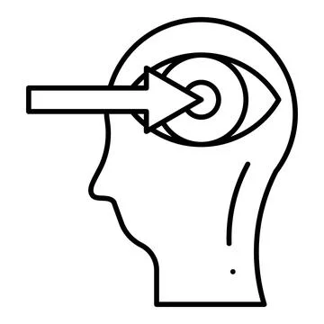 Perception Line Icon Stock Illustration