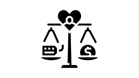 Perception value consumer behavior glyph icon animation Stock Footage 326148030