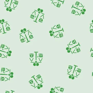 Perception value consumer behavior glyph seamless pattern Stock Illustration