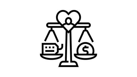 Perception value consumer behavior line icon animation Stock Footage 326127883