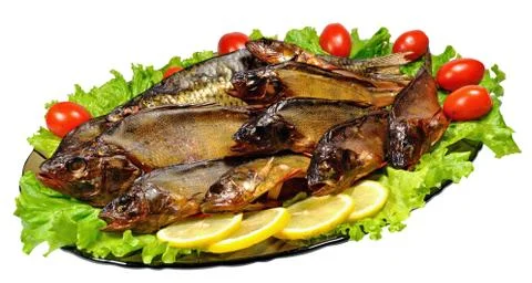 Perch smoked Stock Photos