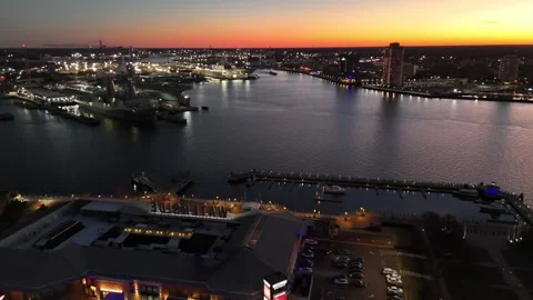 Perched Over - Norfolk, VA Stock Footage 336360192