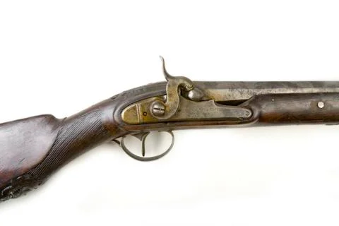 Percussion cap muzzle loader used in the 19. th century 16mm Stock Photos