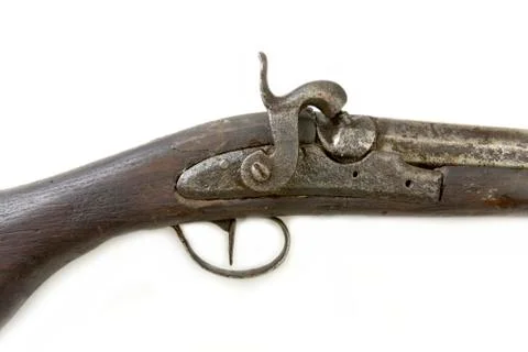 Percussion cap muzzle loader used in the 19. th century 9mm Stock Photos