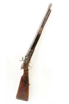 Percussion cap muzzle loader used in the 19. th century Stock Photos