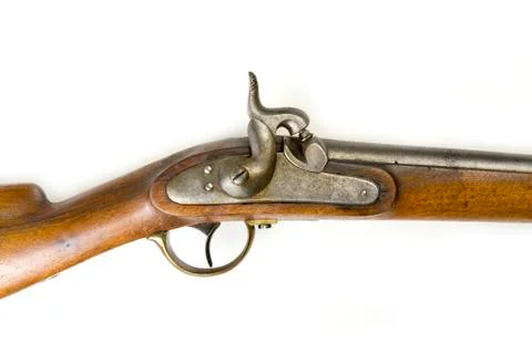 Percussion cap muzzle loader used in the 19. th century 14mm Stock Photos