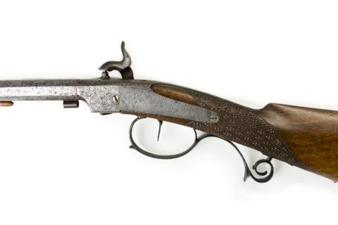 Percussion cap muzzle loader used in the 19. th century 8mm Stock Photos