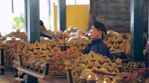Percussion instrument gamelan Stock Footage 49955613