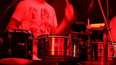 Percussion Player Stock Footage 38003602