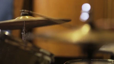 Percussionist Stopping to Play Stock Footage 72159266