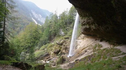 Perechnik waterfall in the Triglav National Park Stock Footage 271302053
