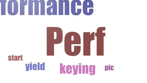 Perf Tagcloud Animated Isolated On White 動画素材 103561319