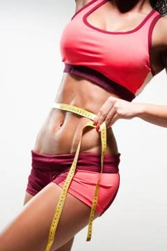 Perfect abs. Stock Photos