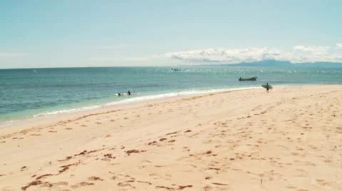 Perfect beach Stock Footage 8988837