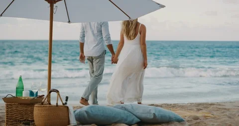 The perfect beach picnic Stock Footage 116267140