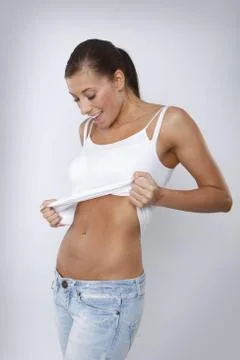 Perfect belly Foto stock