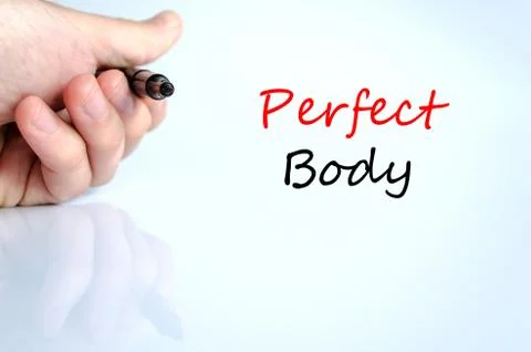Perfect body Text Concept Stock Photos