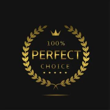 Perfect choice label Stock Illustration