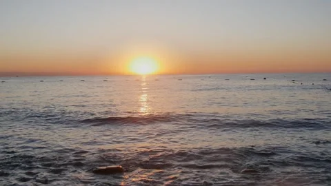 A perfect clip for concepts like hope, dawn, twilight, and serenity. Stock Footage 320286261